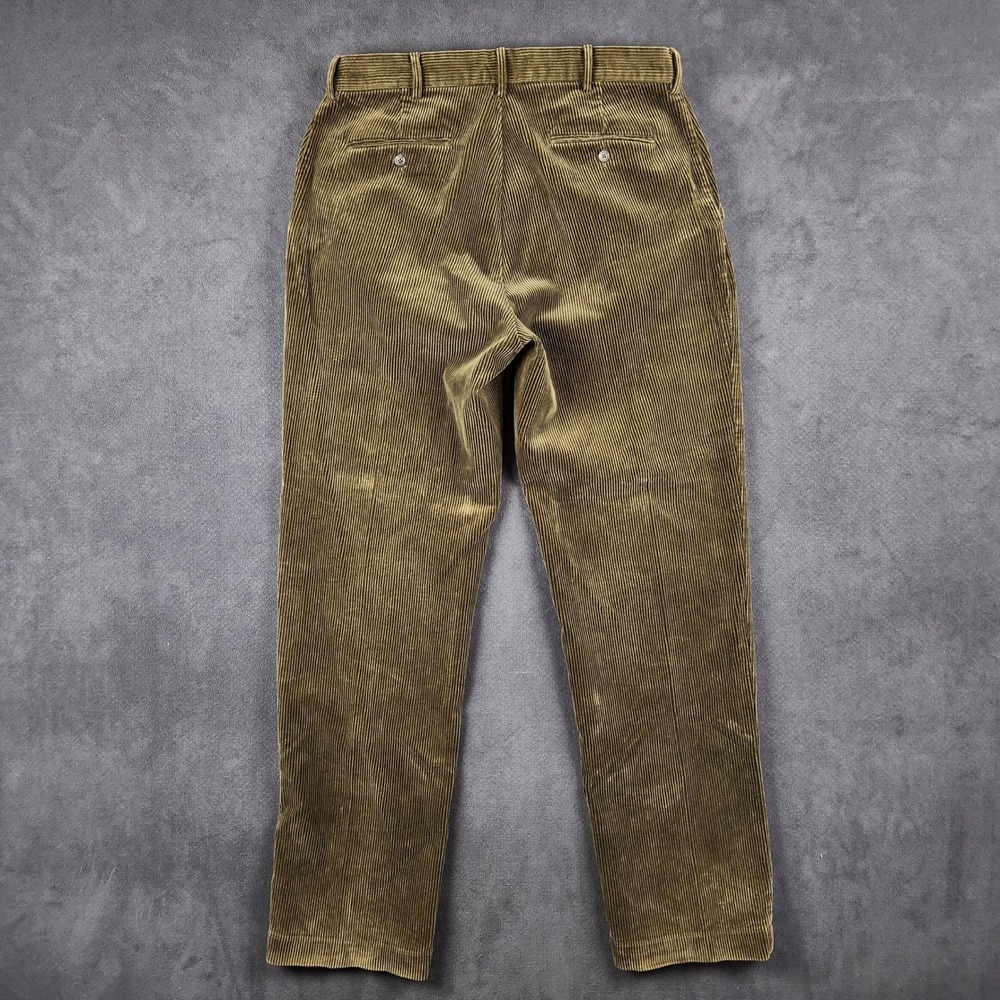 Vintage Polo Ralph‎ Lauren Corduroy Pants Mens 34x34 Brown Straight Leg Cotton - Picture 2 of 10